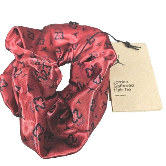 Nike Jordan Gathered Hair Tie - Red NEW!! - Picture 1 of 6